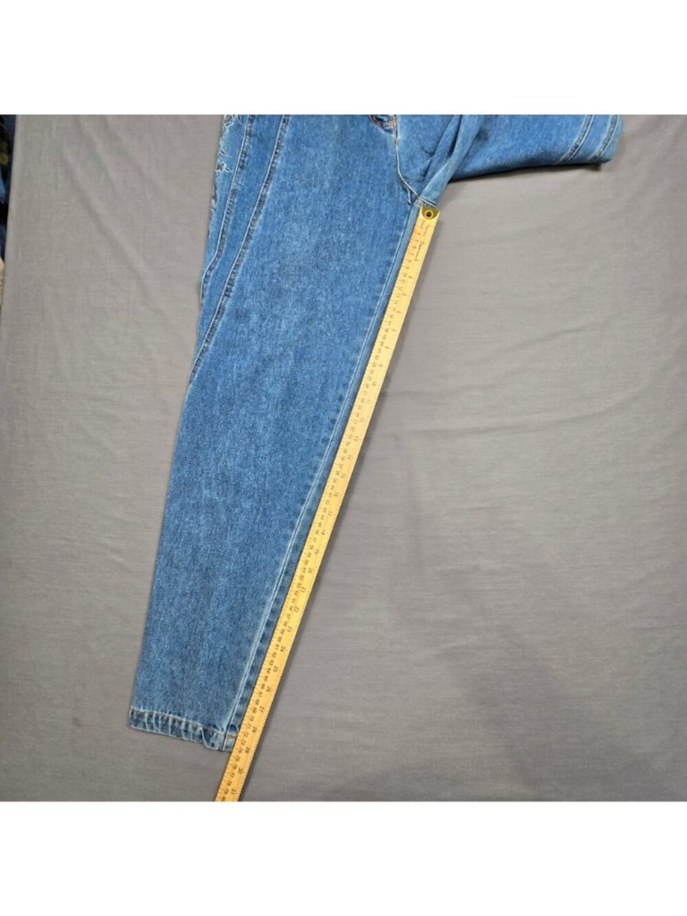 Vintage Newport News Size 10 Denim Embroidered Straight Leg Jeans Blue Casual - Picture 3 of 5